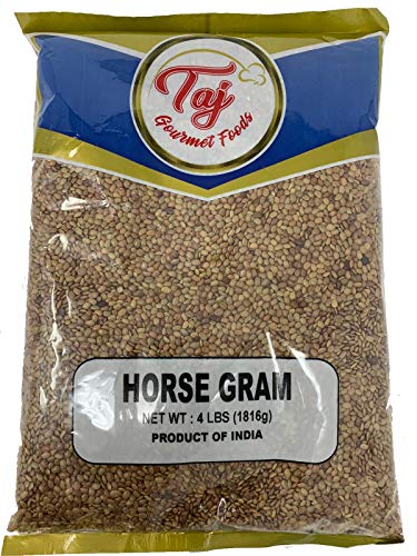 TAJ Indian Horse Gram (Muthira, Kulith, Kulthi Beans), 4-Pounds