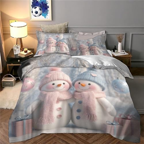 Housse de couette microfibre avec fermeture éclair pour lit XXL