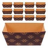 MOKKHNB Moldes Desechables de Papel para Pan y Postres, 25 Piezas Diseño Apilable para Panaderías, Tiendas y Restaurantes