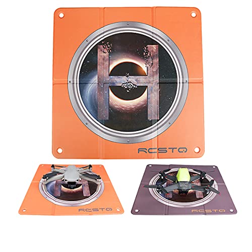 RCGEEK Drone Landing Pads, Universal Drone Landing Pad Waterproof Fast-fold Double Sided Color, Drone Landing Pad Accessories for DJI Air 2S/Mavic Mini 2/Mavic 3/Air 2/Mavic 2 /DJI FPV Drone