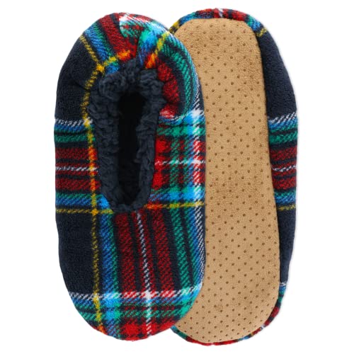 K. Bell Women's Soft and Dreamy Plaid Sherpa Slipper2
