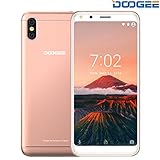 DOOGEE X53, 3G Unlocked Phones 5.3'' 18:9 Ratio Full-View Display - Cell Phones Unlocked Android 7.0 Dual SIM Quad Core 1.3GHz - 1GB RAM + 16GB ROM - Dual 5MP Camera - GSM Unlocked Smartphones - Gold