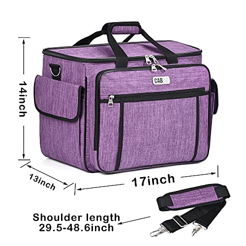 Image of CAB55 Sewing Machine Case - Carrying Bag with Removable Padding, Tote for Machine and Accessories