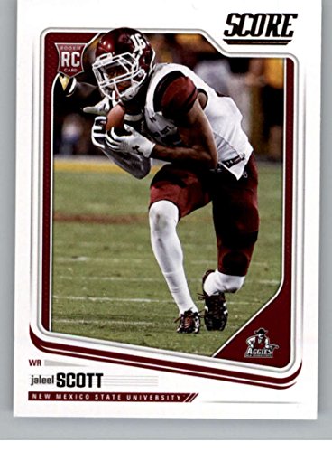 2018 Score #394 Jaleel Scott New Mexico State Aggies Rookie Football Card