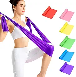 Faixa Elástica Thera Band de Resistência PREMIUM para Fisioterapia, Fortalecimento, Exercícios Funcionais, Yoga e Pilates (CORES SORTIDAS)