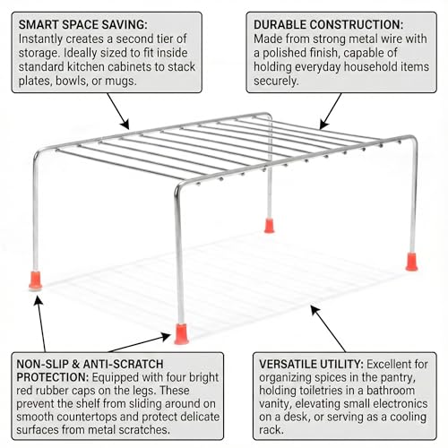 Image of Namani Spice Rack Stainless Steel Combo Kitchen Bed Rack Kitchen Pantry Storage Organizer Shelves, Dish Rack, Countertop Organizer (2)