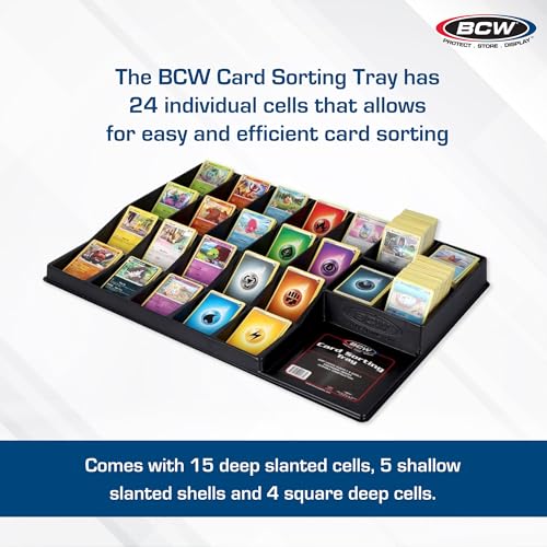 Bcw 1-CST Trading Card Sorting Tray For Pokemon, Mtg, Baseball, Sports Cards | 24-Cell Organizer thumb #1