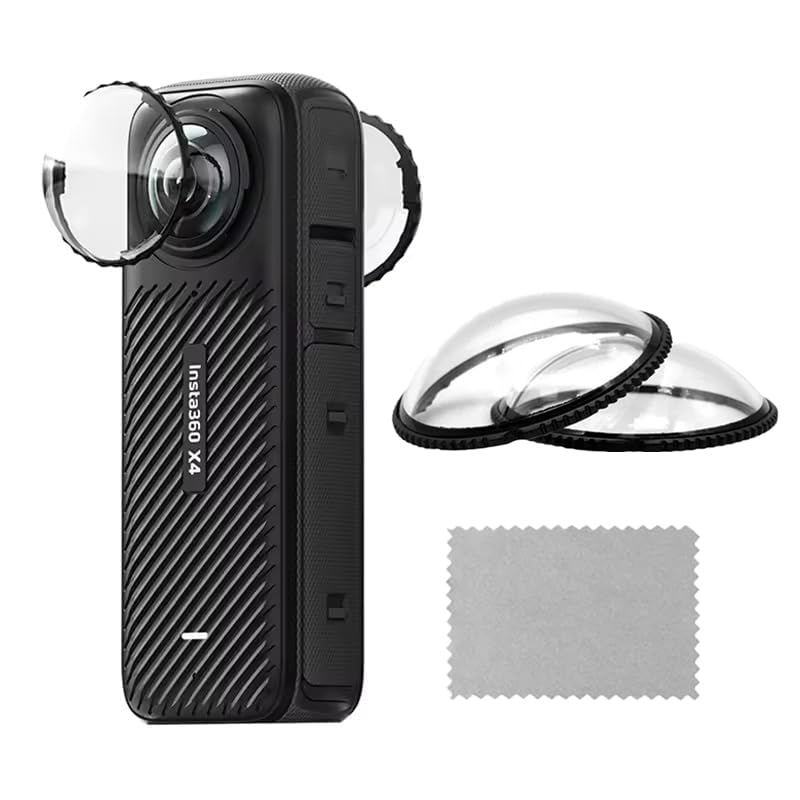 Insta 360 One X4 2Pcs Dual Lens Protector Guard Tempered for Insta 360 Action Camera Lens Cover Dust Proof, Anti-Strach Protective Accessories