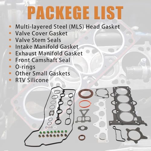 Image of CPW3545 Engine Head Gasket Kit Compatible with Hyundai Accent Veloster Kia Optima 1.6L l4 DOHC Naturally Aspirated 2012-2019