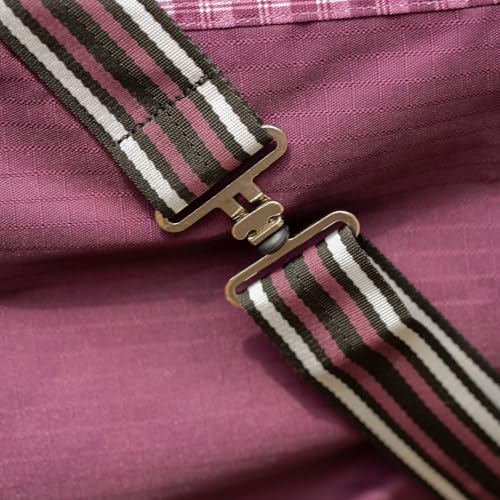 Image of Equinavia Norse Lightweight 100g Fill Horse Rain Blanket | Waterproof Turnout Sheet - Black - 66 in - Plum Wine /Orchid Haze - 72 in