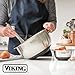 Viking Mixing Bowls Set, 10 Piece Stainless Steel Kitchen Cookware, Non-Slip Silicone Base, Includes Tight Fit Lids, Dishwasher Safe, Black