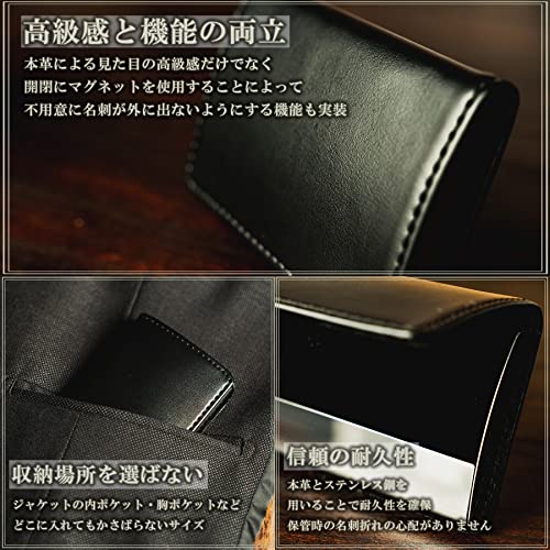 GALVANO 名刺入れ 本革 スムースブラック