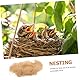 KITANDOVE 1 Bast-Grasseide Nistmaterialien für natürliche Kokosfaser Natürliche Vogelbaumaterialien Raffiagras Nest Baumaterial Gewebte Materialien für Vogelnester Vogelhausmaterial