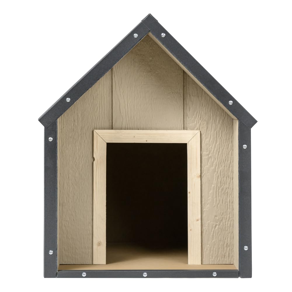 Cuccia per cani in legno LP SmartSide - Cuccia in legno da esterno per cani di taglia media, 57 x 95 x H68 cm, Taglia M - TIMBELA M971-1