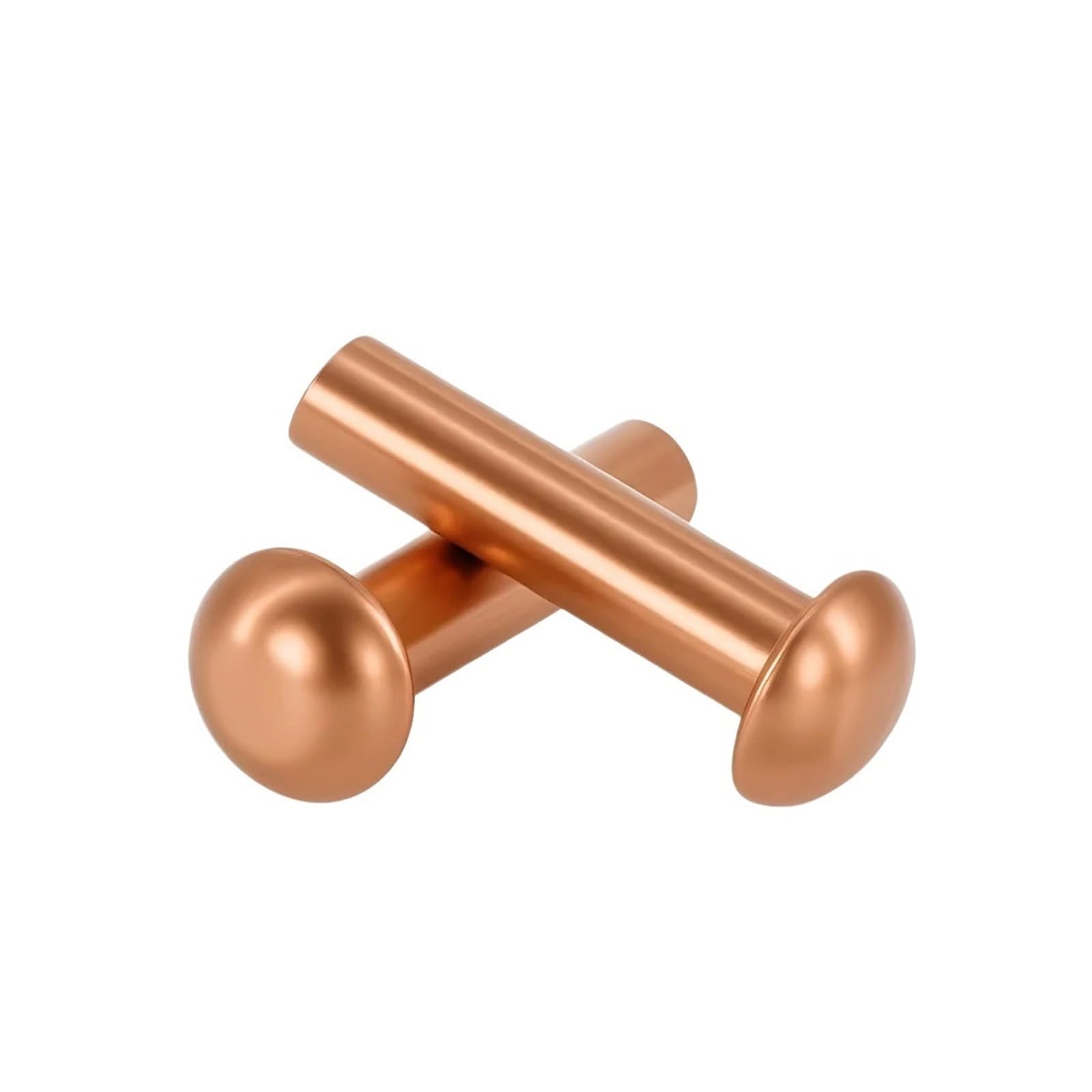 Round Head Solid Rivets, Solid Pure Copper Rivets GB867 M2 M3 M4 M5 M6 M8 Pack of 97(25mm,M6 (5pcs))