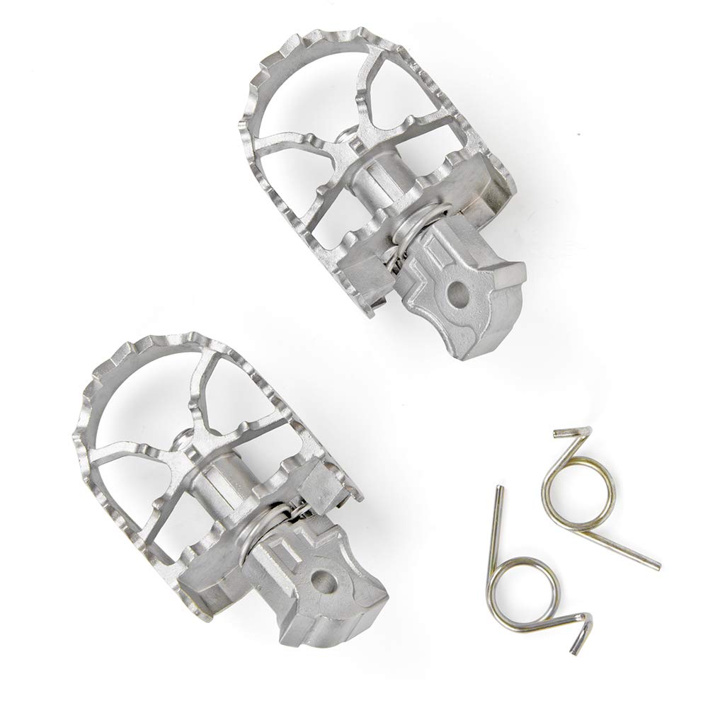 MOTO4U Motorcycle stainless steel Wide Pivot Footrest Footpegs Adjustable Folding Tip Foot Pegs Rest Footpegs Pedals for R ninet 2015 2016