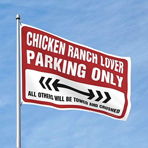 Drapeau Poulet Ranch 152x244 cm pour Décoration de Porte de Chambre et Man Cave