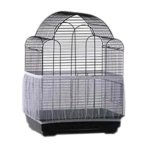 BELTRY Vogelkooi-afdekking, zaadvanger, zacht, gemakkelijk te reinigen, nylon netafdekking, rokbescherming, nette…