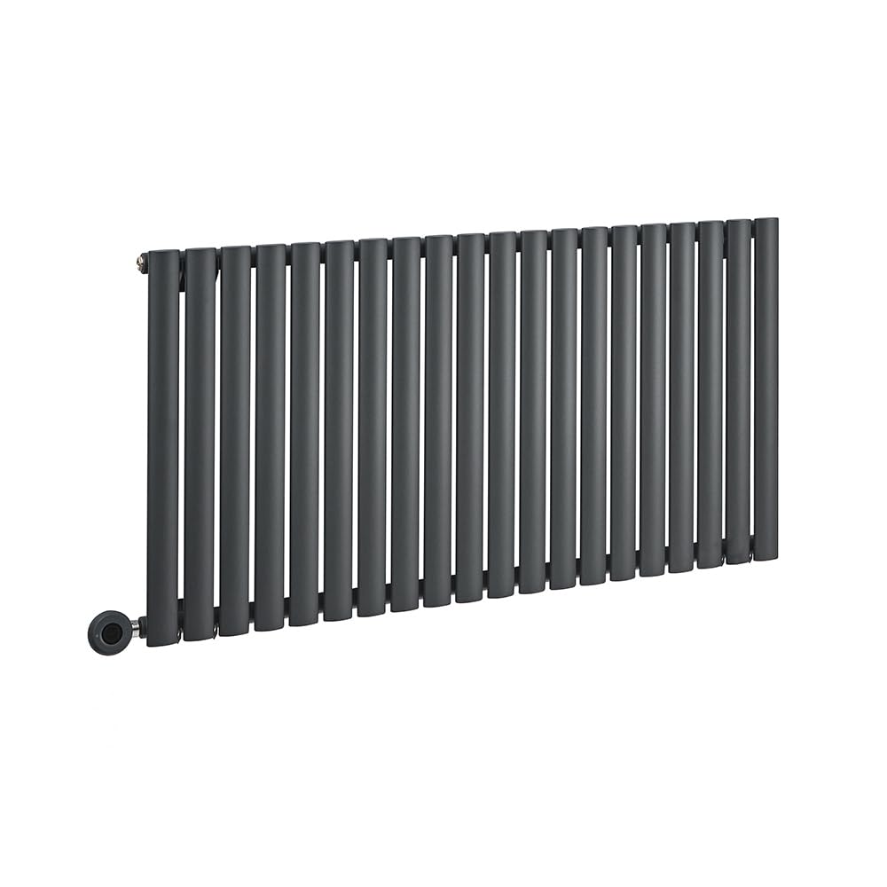Milano Anthracite Aruba 1200W Horizontal Single Panel Wifi Electric Radiator Uk Plug - 635 X 1180Mm