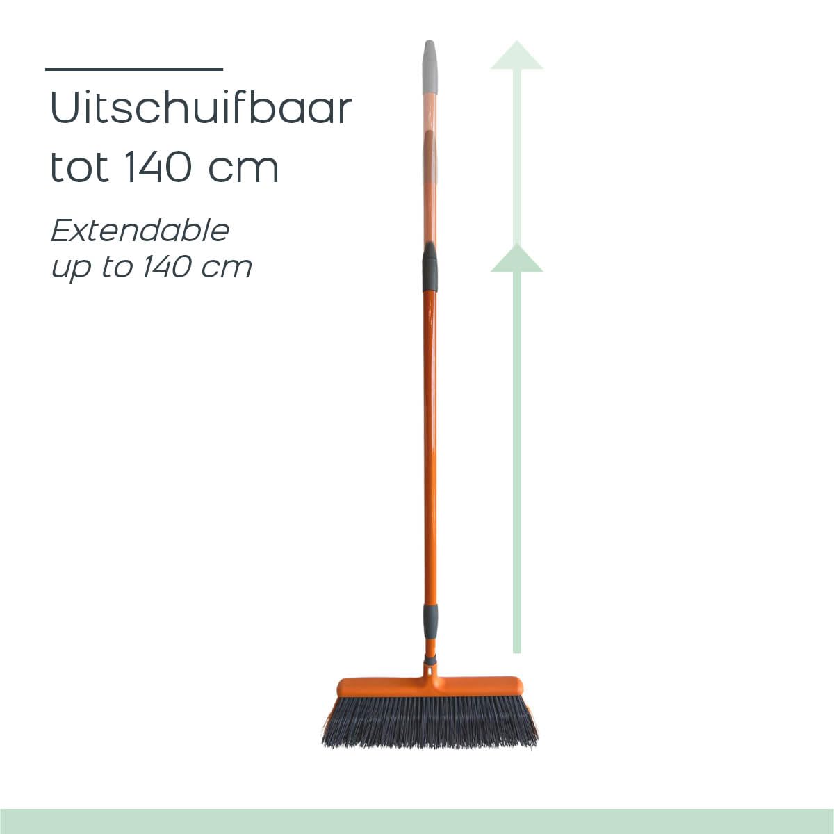 Spazzola 2 In 1 Venteo Con Raschietto Per Acqua E Manico Telescopico 82/142 Cm, Per Vetri E Finestre