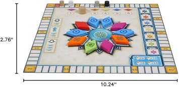 لعبة Asmodee Azul Summer Pavilion اللوحية - لعبة إستراتيجية وضع البلاط، متعة عائلية للأطفال والكبار، الأعمار 8+، 2-4 لاعبين، وقت لعب 30-45 دقيقة