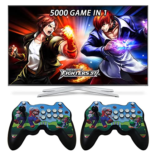 FVBADE[5000 Games in 1 Pandora Box Arcade Game Console Bluetooth Function Compatible PC & Projector & TV ,3D Games 4 Players Category Favorite List Save/Search/Hide/Pause/Delete Games