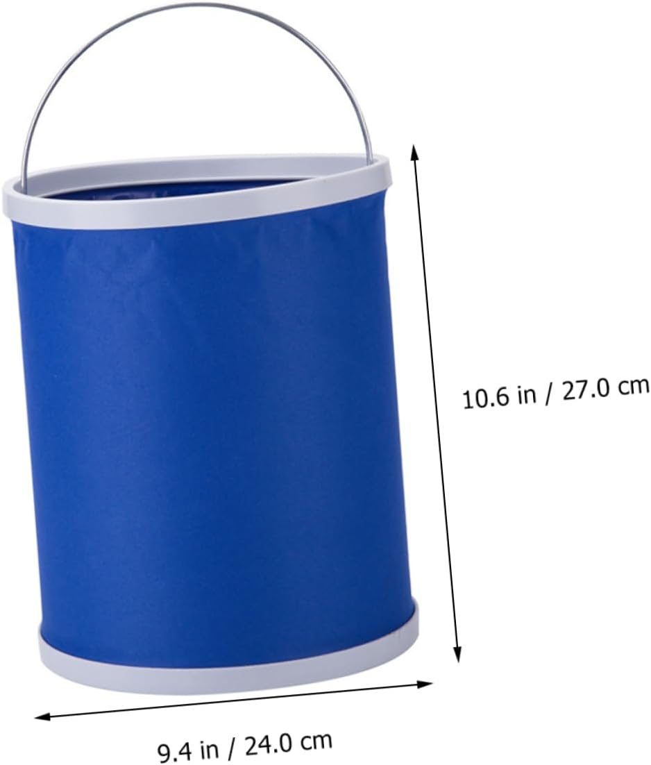 VOSAREA 11L Foldable Water Bucket Large Capacity Portable Water Storage Container for Vehicle Cleaning Fishing and Outdoor Activities
