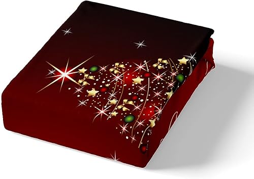 Miniatura 4 de Manfei Juego de funda de edredón de árbol de Navidad, tamaño Queen, diseño de ramas de abeto y ciervos, juego de ropa de cama de 3 piezas para niños