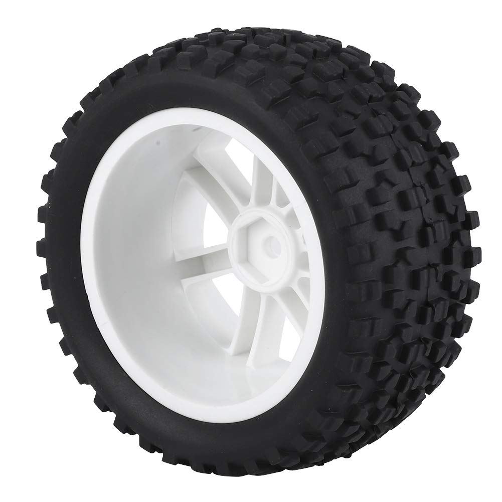 Alomejor Neumático de Goma para Coche RC 4 Uds., Piezas de Accesorios para neumáticos de Ruedas para Camiones RC, Piezas de Accesorios para Camiones Todoterreno 1:10