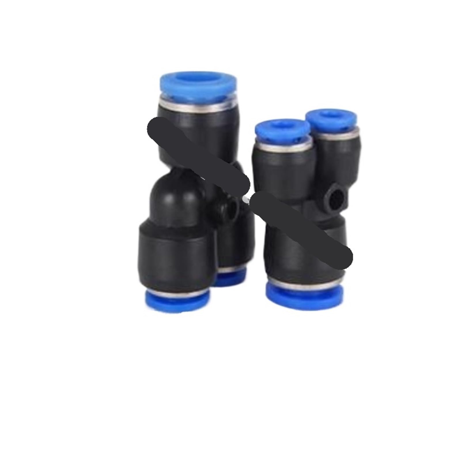 LEOTNNDQ PW6-4,8-4,8-6,10-6,10-8,12-8,12-10,16-12,Y-shaped three-way diverter air tube,100pcs(PW6-4 100pcs)
