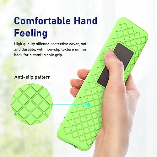 Image of Silicone TV Remote Cover Compatible with Samsung Smart TV Remote 2023 BN59-01432G BN59-01432A BN59-01432J BN59-01432 Case (Remote Control not Included) Luminiscent Green - Style 1