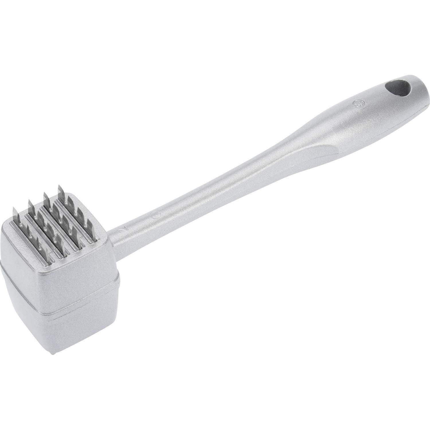 Westmark Fleisch- und Steakhammer, Länge: 23,8 cm, Rostfreier Edelstahl/Aluminium mit lebensmittelechte Spezialbeschichtung, Steakmaster, Silber, 62202260
