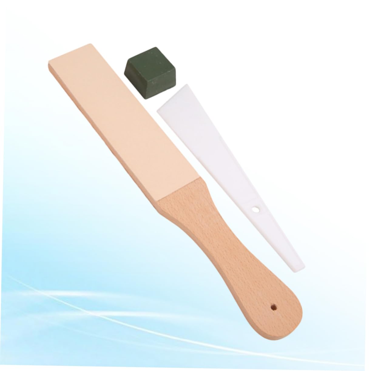 Veemoon Knife Sharpening Kit Double-sided Leather Abrasive Strop for Razor Sharpening