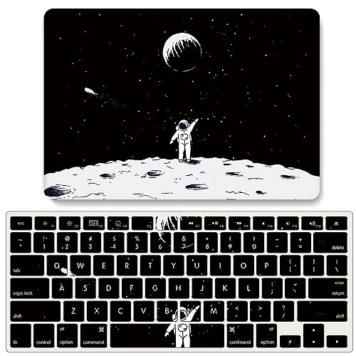 Carcasa dura MacBook Pro 15 JZ Astronauta antichoque con protector de teclado lavable