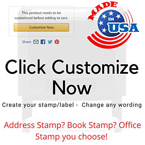 Custom Address Stamp Personalized Self Inking Stamps Custom Return Address Stamper Wedding Favor Stamp Rubber Stamper (Black)