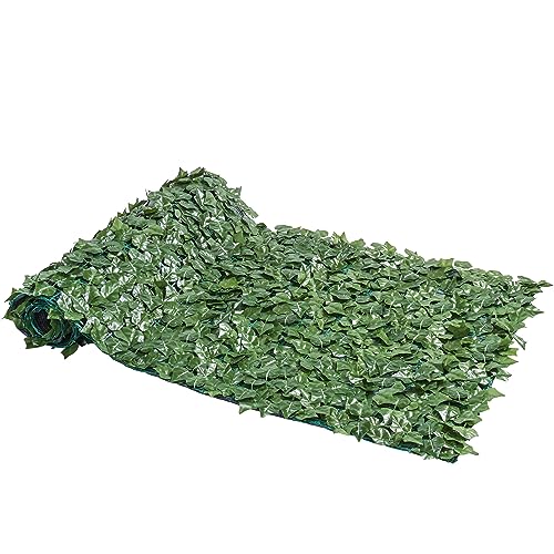 Yaheetech Haie Artificielle Mur Végétal Artificiel Palissade Jardin Brise-Vue pour Balcon Patio Cour Garde-Corps Jardin Vert 1 x 3 m