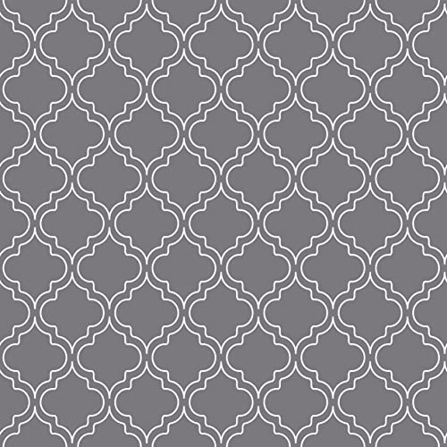 Image of Encasa Homes Cotton Printed Tablecloth of Length 56 inchx72 inch for 4 to 6 Seater Rectangular Dining Table. Machine Washable, Durable - Grey Tiles