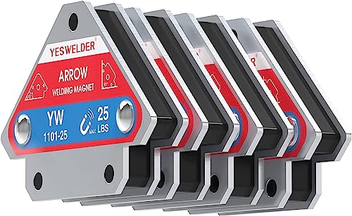 YESWELDER 25 LB aimant soudure Positionneur de soudage magnétique aimant de soudage 4 pièces de support de soudage magnétique 25 LBS puissance de maintien...