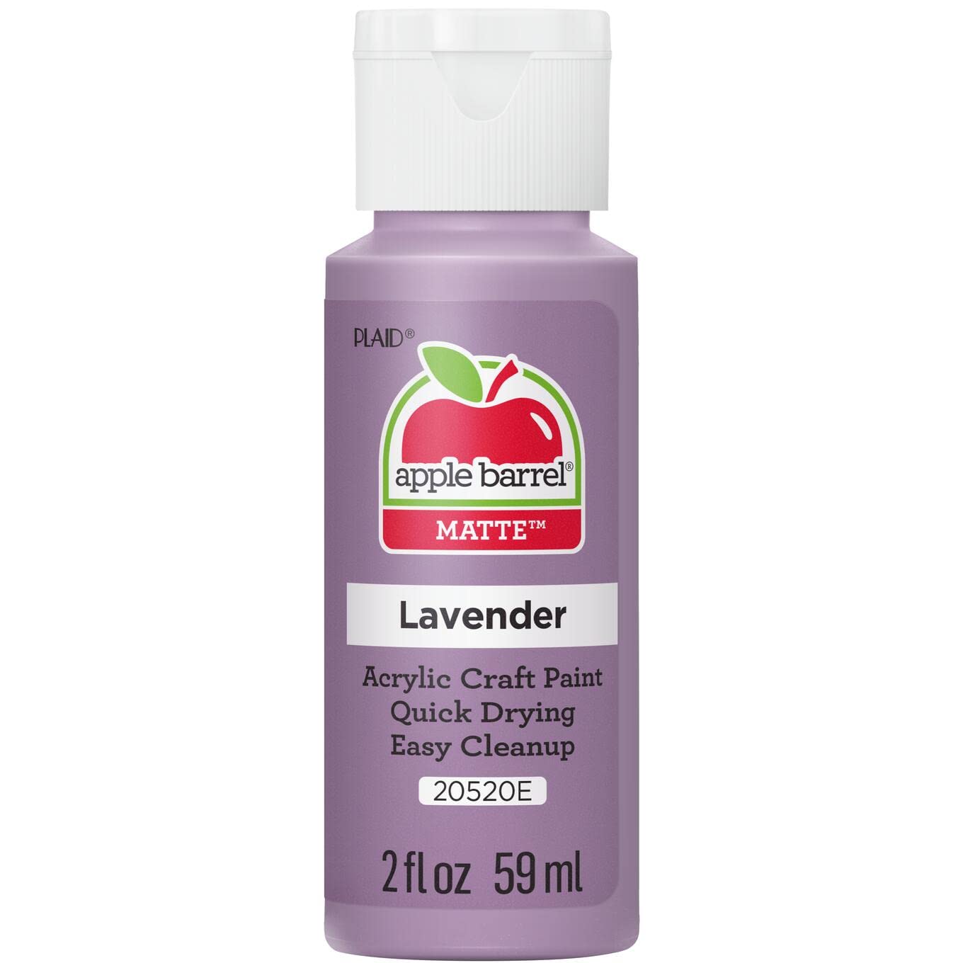 Apple Barrel Acrylic Paint in Assorted Colors (2 oz), 20520, Lavender