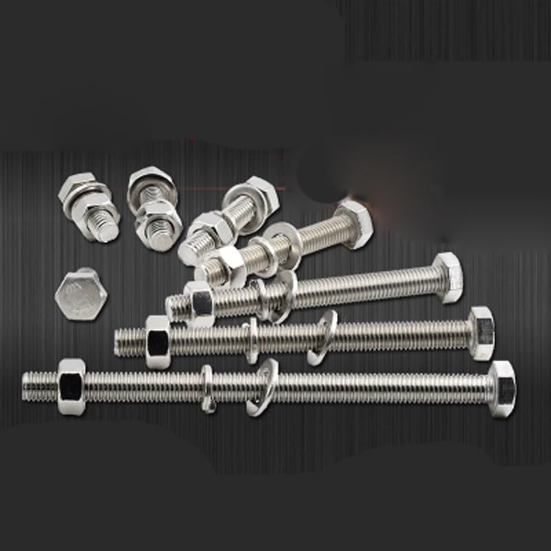 Generic M5 Hex Head Screw Sems Screws with Nut Hexagon Set Bolts Washer Length 6mm-50mm - (Dimensions: M5x40mm(6pcs))