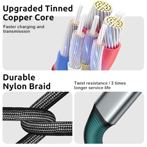 Image of Verilux USB C Extension Cable, 0.5m USB Type C Male to Female Cable Support PD 100W Fast Charging, 10Gbps Data Transfer USB Extension, 4K@60Hz HD Video Output Compatible for iPhone 17 /16 /15, MacBook