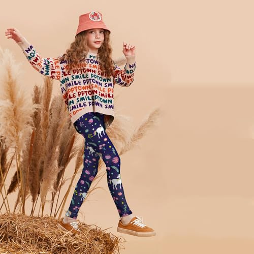 Image of ZukoCert Girls Leggings Multipack - Soft Comfortable Athletic Leggings for Girls 4-12 Years