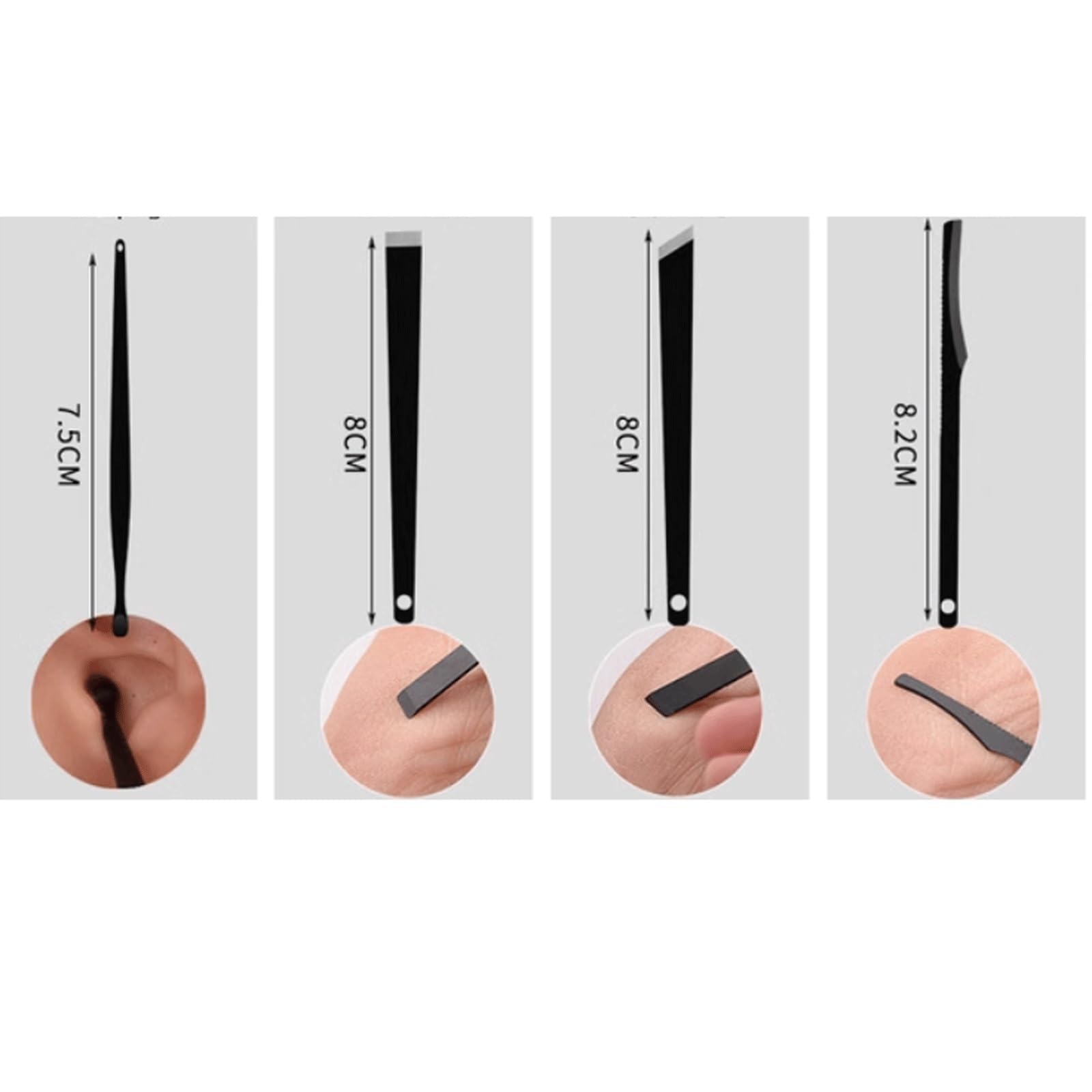 Kit per Manicure, tagliaunghie Nero, Set Completo per Uomo, Scatola, Aghi per Acne, scanalatura, Coltello Speciale per Pedicure, Strumenti per Uso Domestico e da Viaggio.
