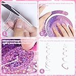 Fumwase 30PCS Hanging Swirl Party Decorations Shinny Foil Plastic Party Streamer for Ceiling Ornament Set for Home School Birthday Wedding Halloween Decorations (Pink) - Image 3
