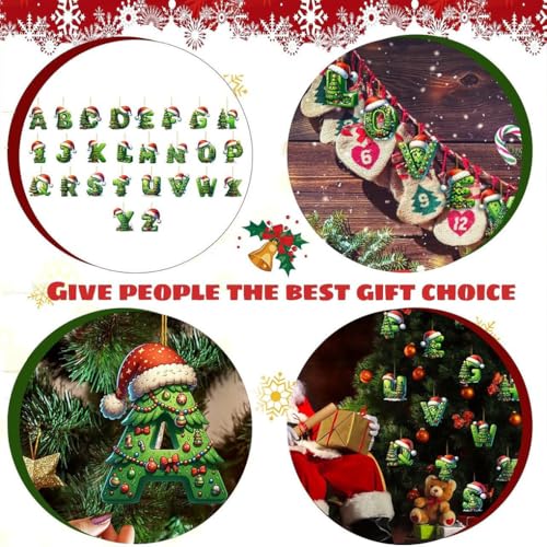 Adornos navideños con 26 letras para renovar tu árbol aburrido de forma rápida 4