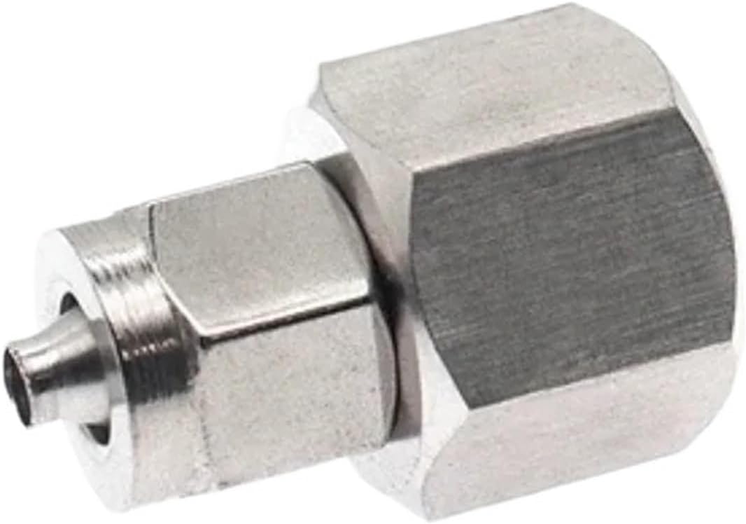 Fast twist Lock nut 4mm-14mm Tube Stainless Steel SS 304 Pipe Fittings Female Threaded 1/8 1/4 3/8 1/2(Tube OD8 x ID6,1/2")