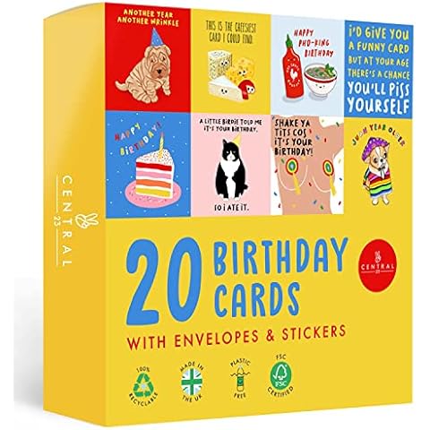 Central 23 Cheeky Birthday Card Pack Cover