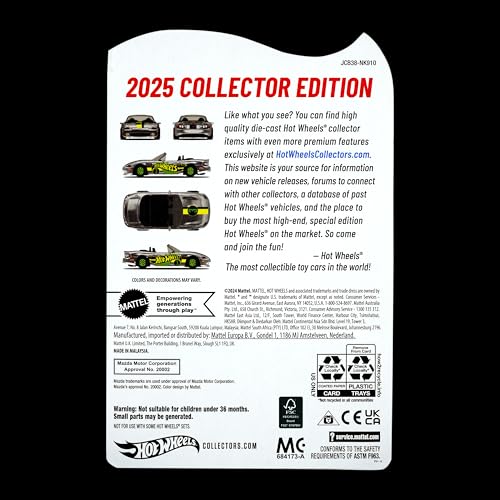 Image of Hot Wheels Collector Edition | Premium Die-Cast Metal Car for Kids & Collectors | Rare One-Time Release Model for Boys | No Restock Limited Edition (2004 Mazda MazdaSpeed Miata (2025))
