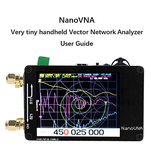 KKmoon NanoVNA Analizzatore di Rete Vettoriale Portatile 50KHz-900MHz Display Digitale Touch Screen Shortwave MF HF VHF Analizzatore di Antenna UHF Onda Stazionaria