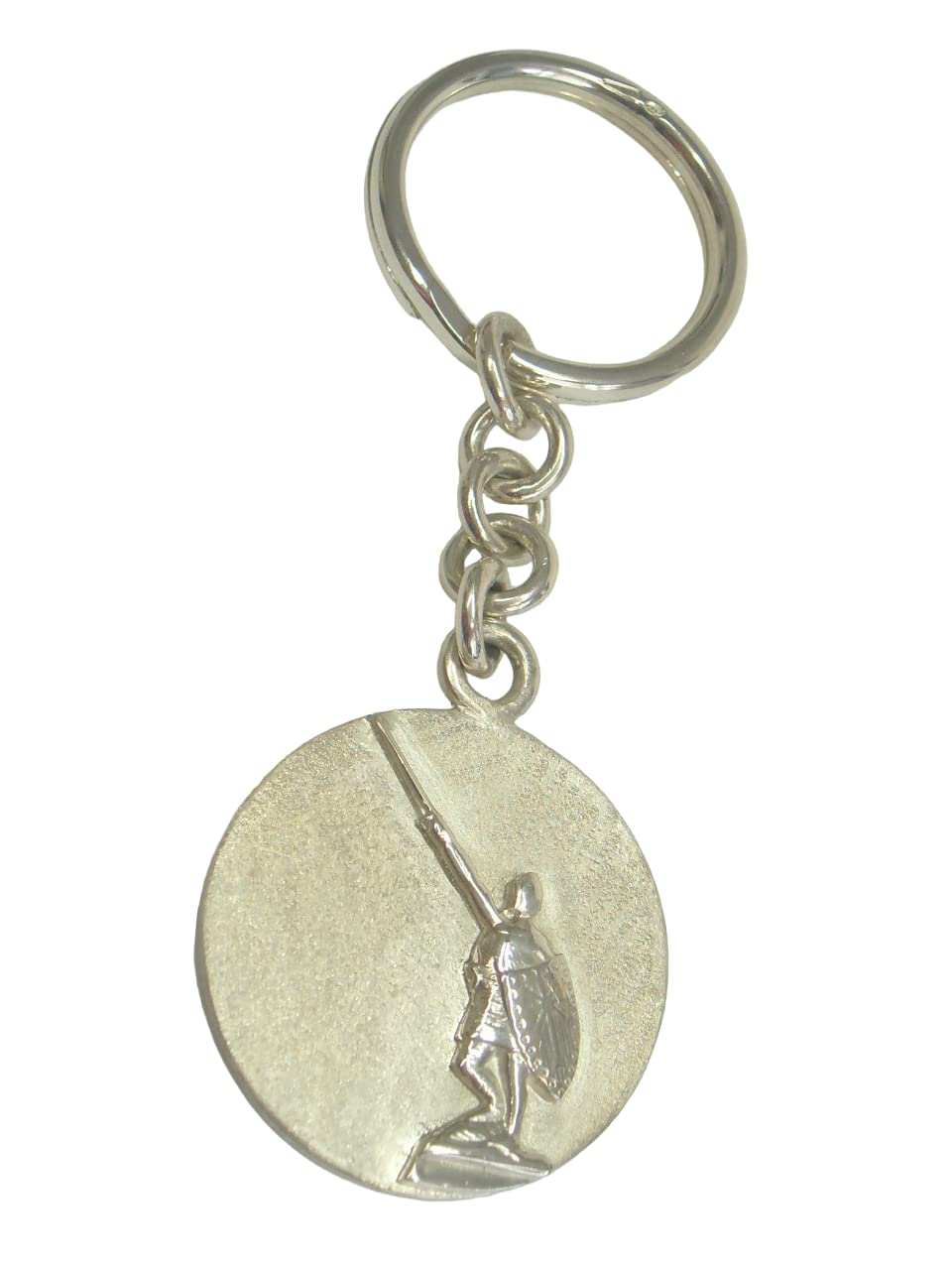 Porte-clés en argent 925 Alberto De Giussano bijou de trousseau Brisa
